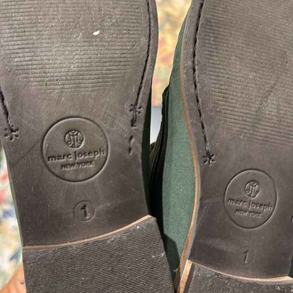 Marc Joseph Forest Green boys suede zip up boots - Picture 3 of 5